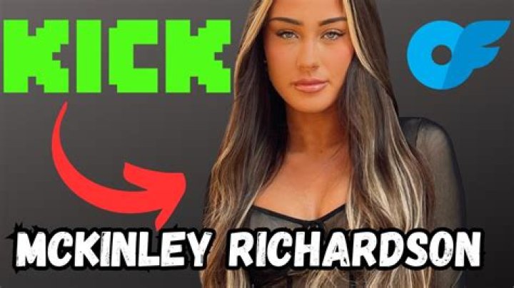 Exploring McKinley Richardson: The Rising Star Of OnlyFans
