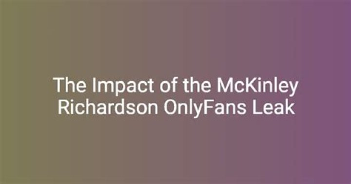 Exploring The Popularity Of McKinley On OnlyFans: A Deep Dive Into Her Videos