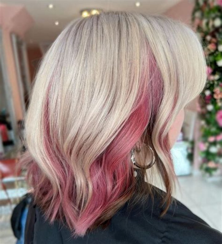 Exploring The Trend: Pink Under Blonde Hair