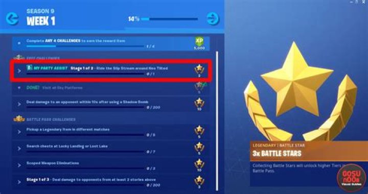 Fortnite BR Ride the Slip Stream around Neo Tilted & Mega Mall