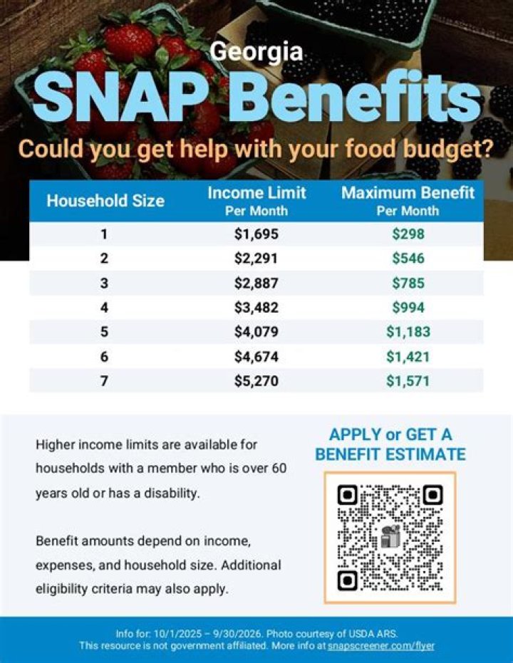 Georgia SNAP update state says benefits should be processed