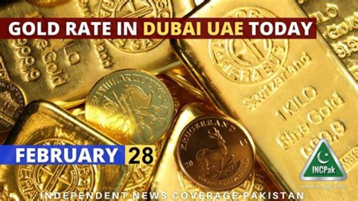 Gold rates in Dubai today