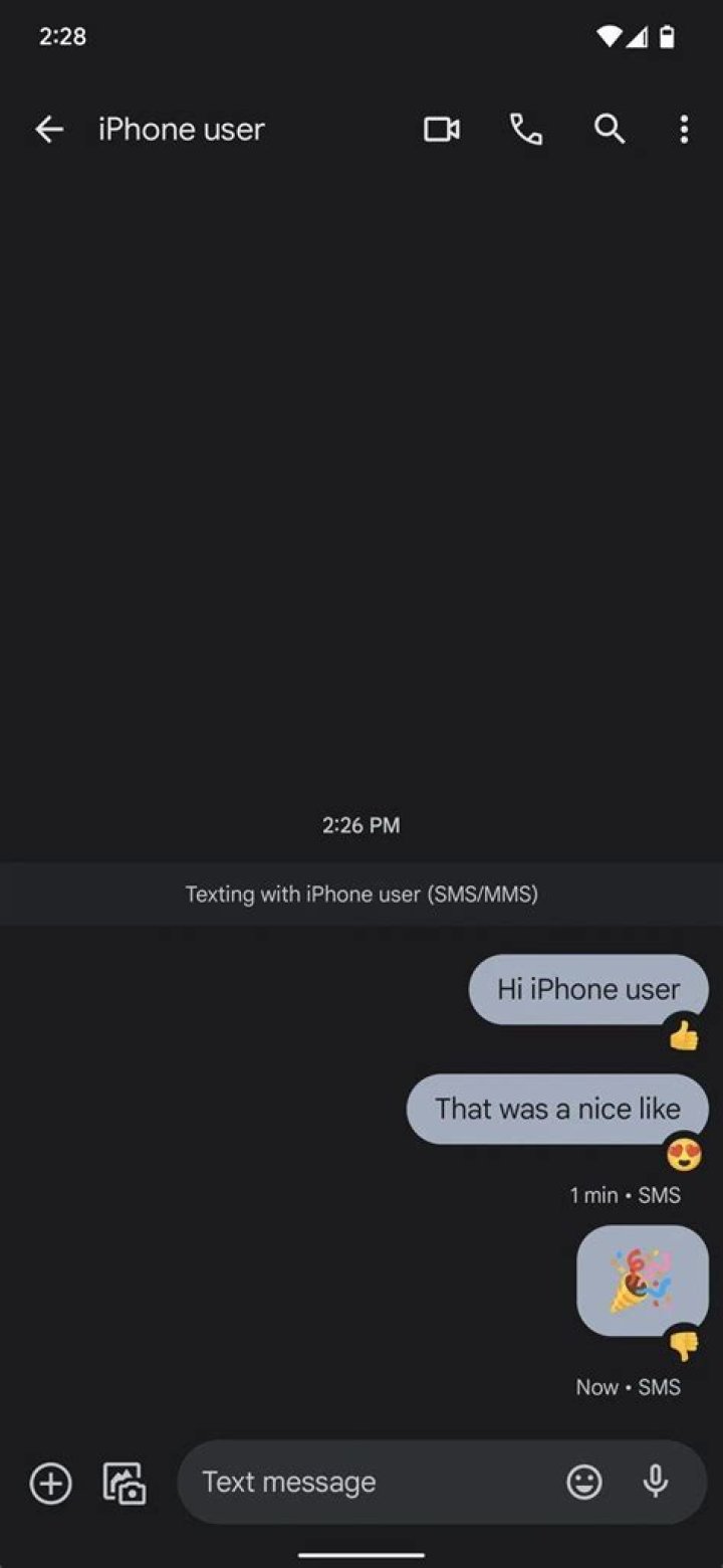 Google Messages starts fixing those pesky iMessage reactions