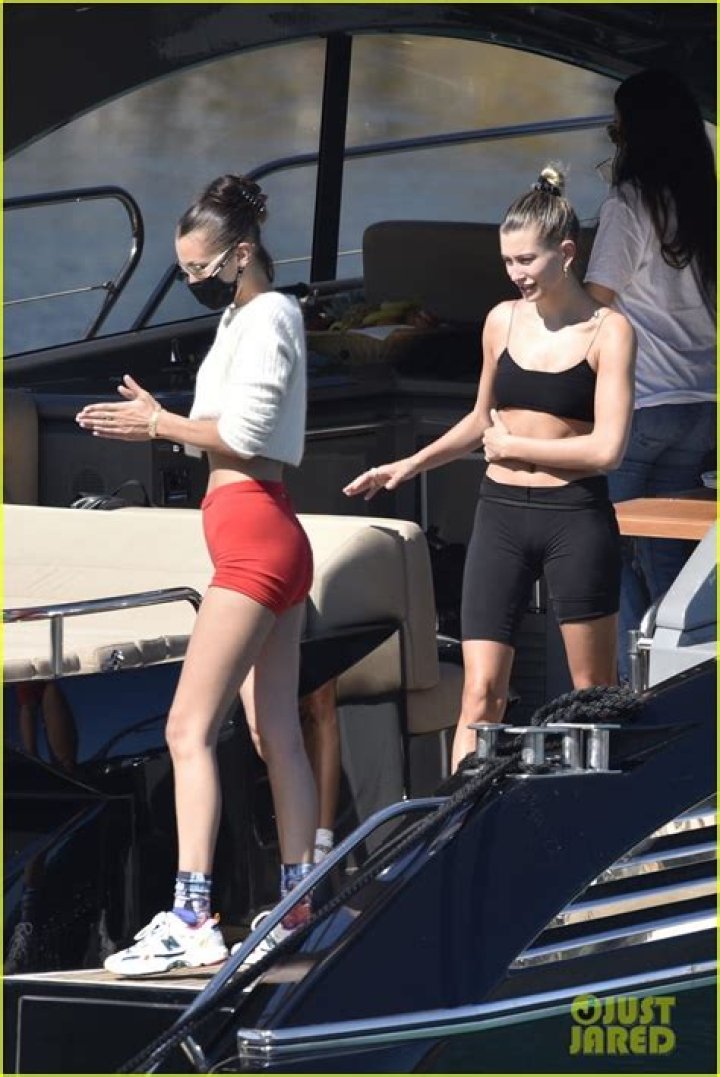 Hailey Bieber and Bella Hadid Danced Around Together in Underwear and Button-Downs