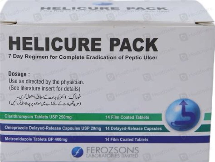 هيليكيور Helicure لعلاج جرثومة المعدة والقرحة - مدونة شفاء الطبية