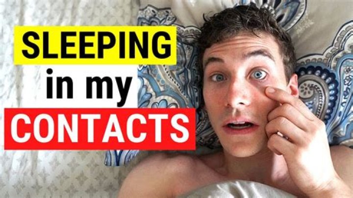 How Bad Is It to Sleep In Your Contacts?