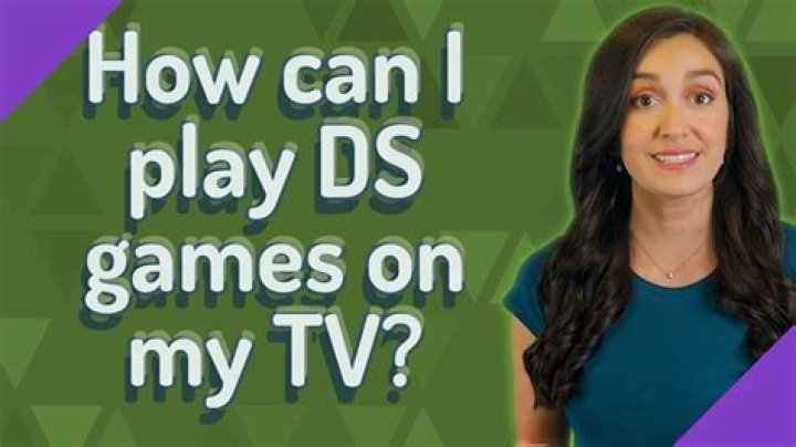 How can I play DS games on my TV?