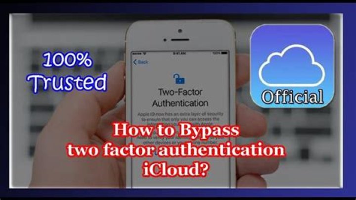 How do I bypass two factor authentication Icloud 2020?