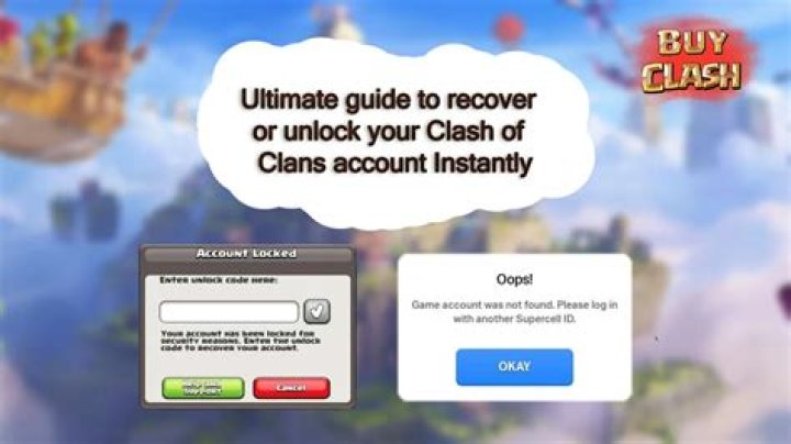 How do I recover my old clash of clans account?