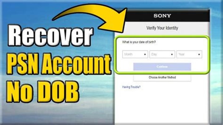 How do I recover my PSN account?