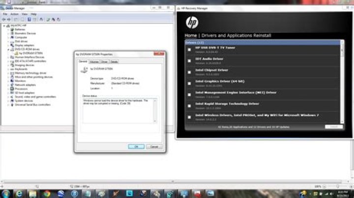 How do I reinstall my CD DVD drive?