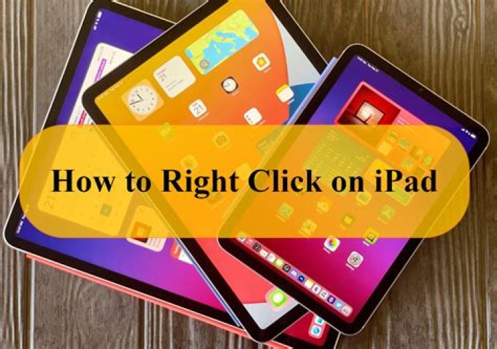 How do you control click on iPad?