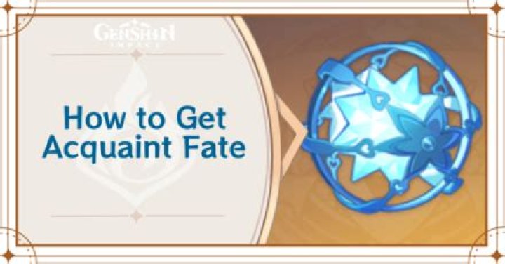 How do you get acquaint fate?