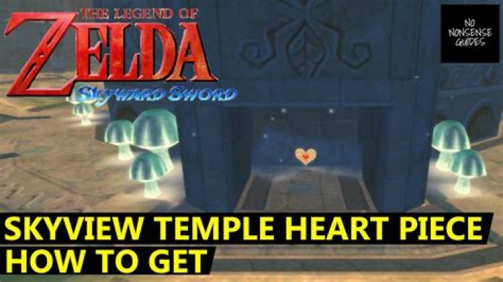 How do you get the heart piece in Skyview Temple?