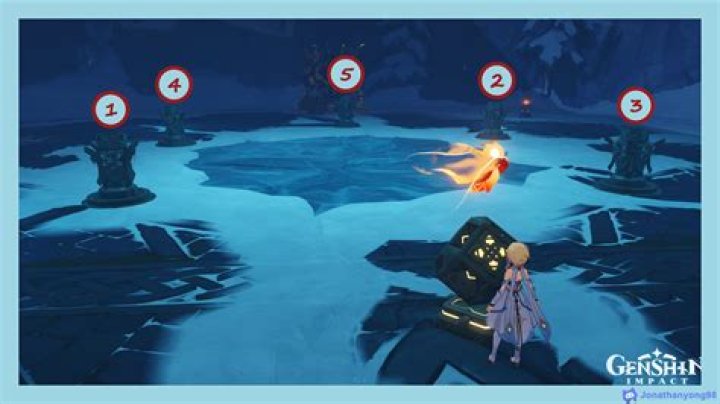 How do you light up the elemental monuments in Genshin impact?