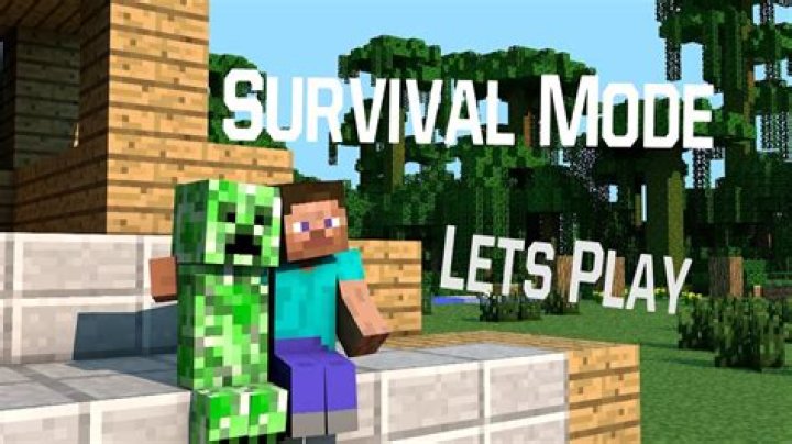 How do you play survival mode on Minecraft?