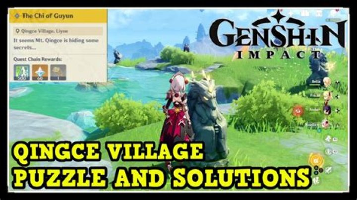 How do you solve the puzzle in Qingce village?