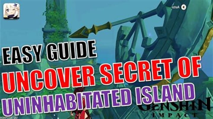 How do you solve uncover the secret of the uninhabited island Genshin impact?