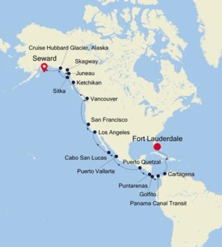 How Long Is A Cruise From Florida To Alaska