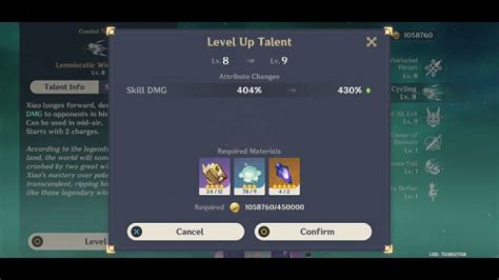 How many talent books does Xiao have?