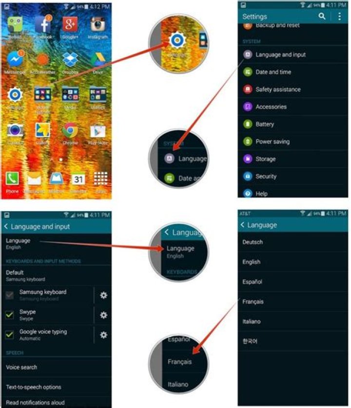 How to change languages on the Samsung Galaxy S5
