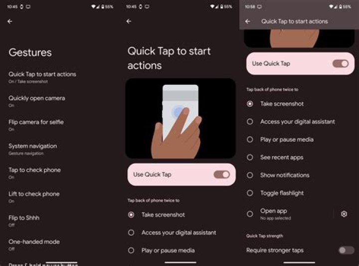 How to customize back tap gestures on a Google Pixel phone