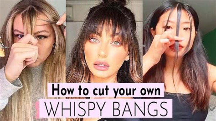 How to Cut and Style Wispy Bangs