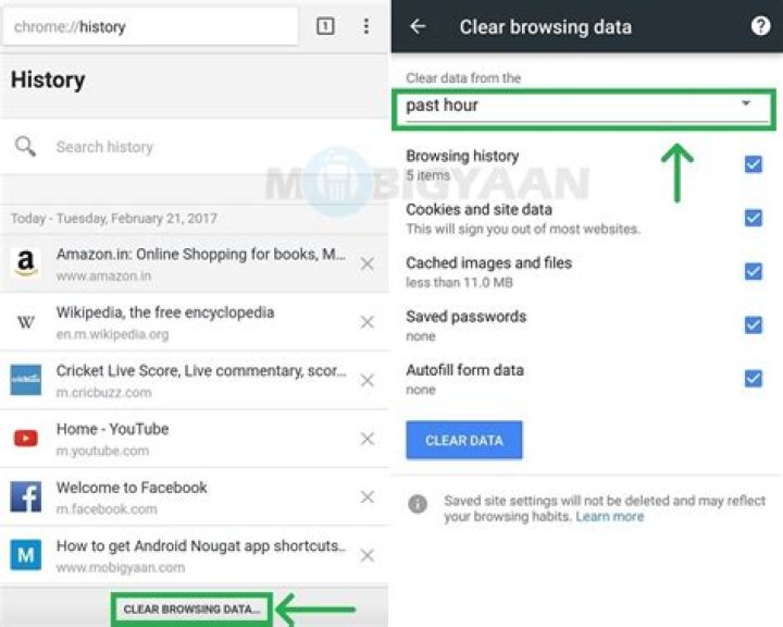 How to delete your recent search history in Google Chrome for Android