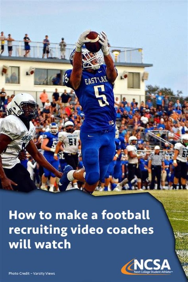 How to Make a Football Recruiting Video