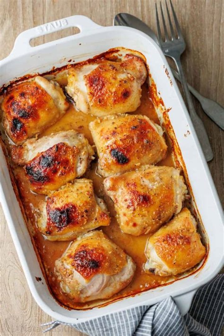 How to Make Baked Honey Mustard Chicken Thighs