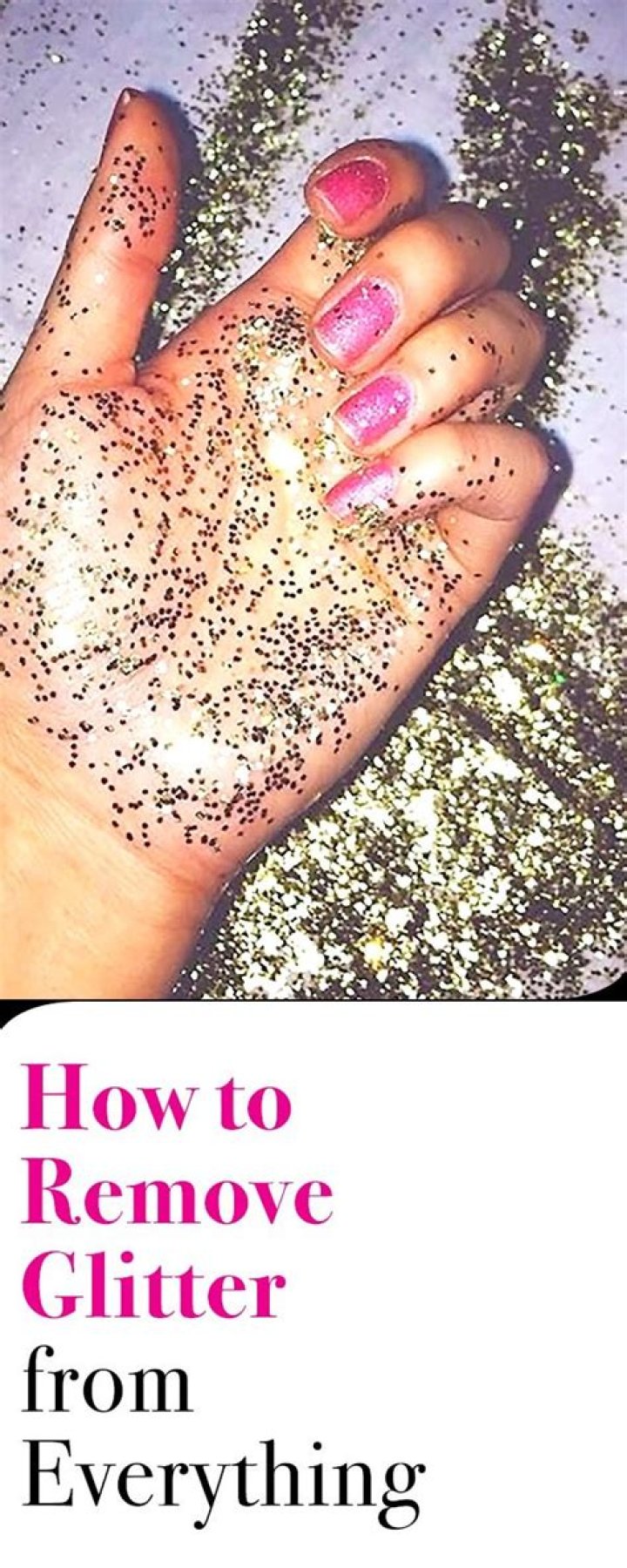 How to Remove Glitter from Your Clothes, Face, and Hair