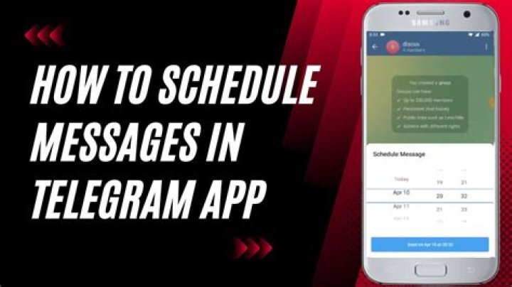 How to schedule messages in Telegram
