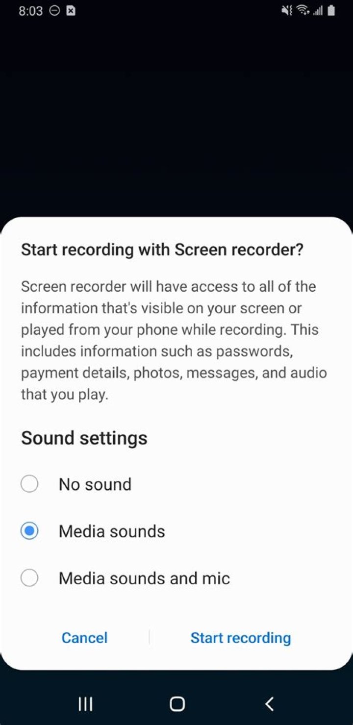How to use the screen recorder on the Galaxy S20
