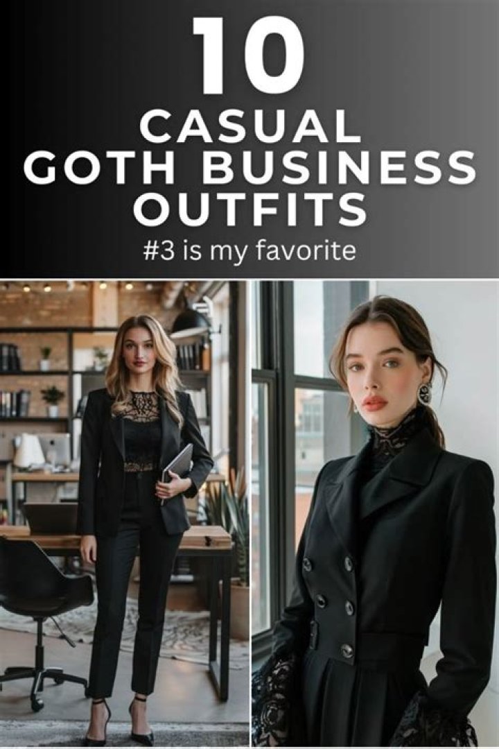 How to Wear 2022's Goth Business Casual Fashion Trend