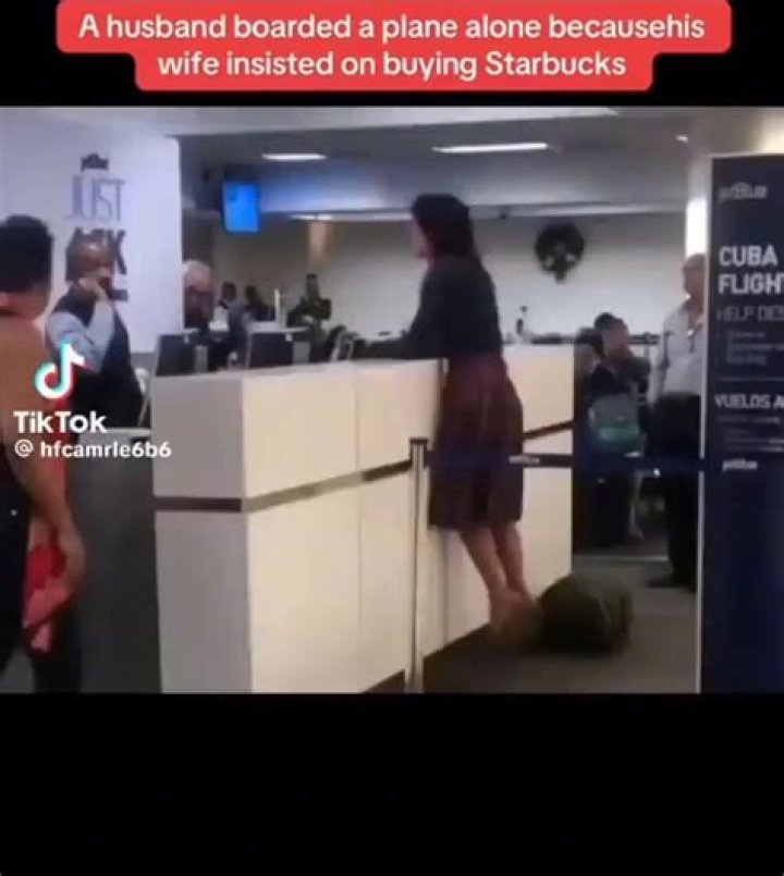 Husband Boarded Flight Alone And Left His Wife Behind To Get Starbucks