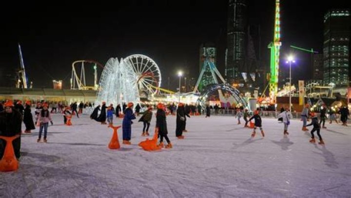 Ice Skating in Saudi Arabia, Wow!