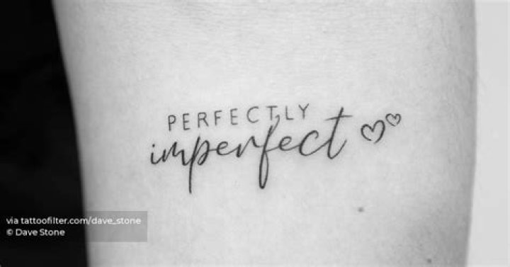 Imperfection Tattoo Photos & Meanings