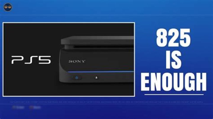 Is 825 GB enough for PS5?