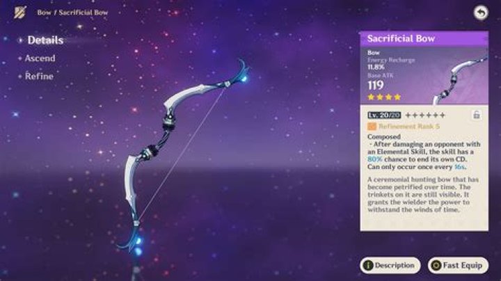 Is Sacrificial Bow good Genshin impact?
