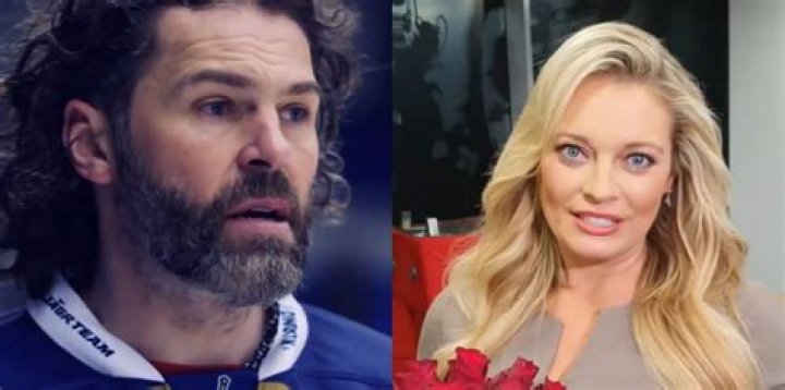 Jaromir Jagr and Lucie Borhyova