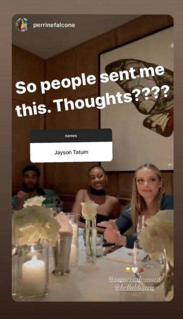 Jayson Tatum and Bella Harris
