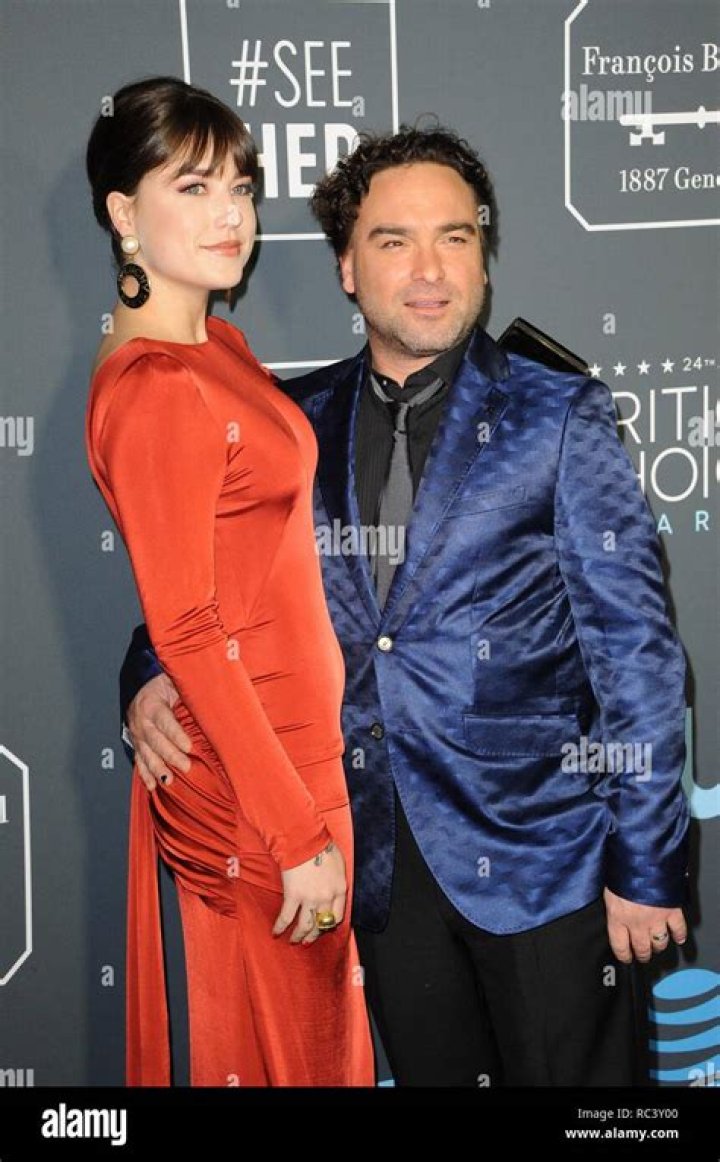Johnny Galecki and Alaina Meyer