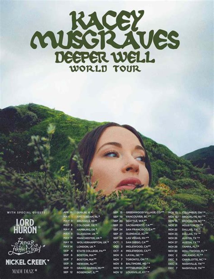 Kacey Musgraves Unveils 2024 'Deeper Well' World Tour Dates