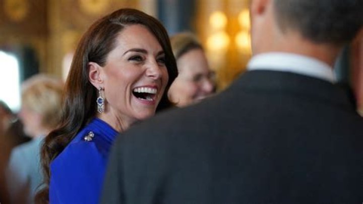 Kate Middleton Kicked Off Coronation Weekend in a Royal Blue Cocktail Dress With an Unexpected Leg Slit