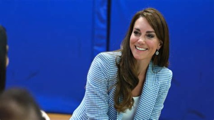 Kate Middleton Made Her Go-To Outfit Formula Work For Summer With a Blue-and-White Houndstooth Blazer