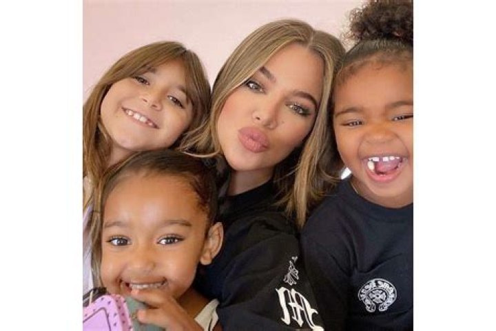 Khloé Kardashian Shares Selfie with Norhth West and Penelope Disick