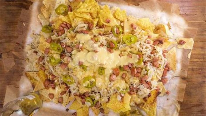 Kielbasa Nachos with Beer Cheese and Sauerkraut | Recipe