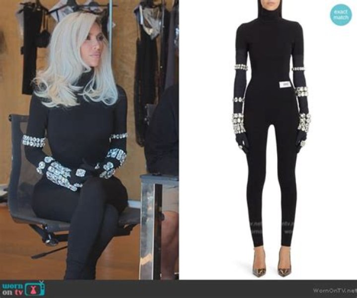 Kim Kardashian Wore the Catsuit Version of Chris Evans's Cable-Knit Sweater