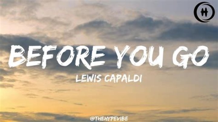 Lewis Capaldi’s “Before You Go” Lyrics Meaning