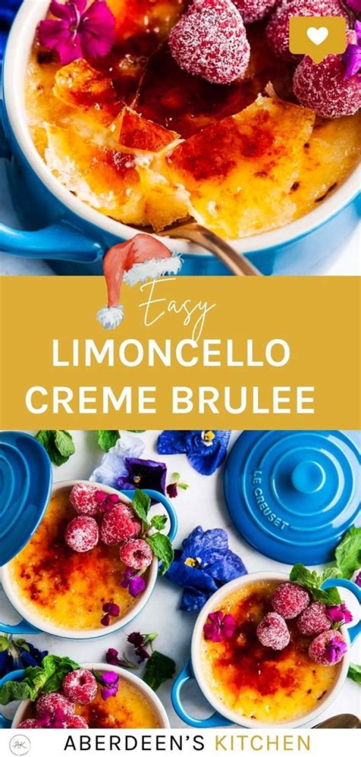 Limoncello Crème Brûlée | Recipe